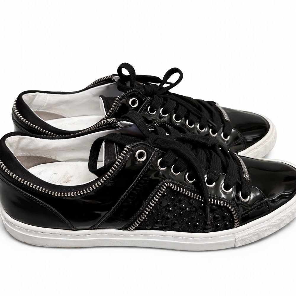 Alessandro Dell'Acqua Black Patent Sneakers